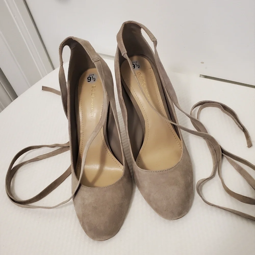 BCBGeneration Beige Suede